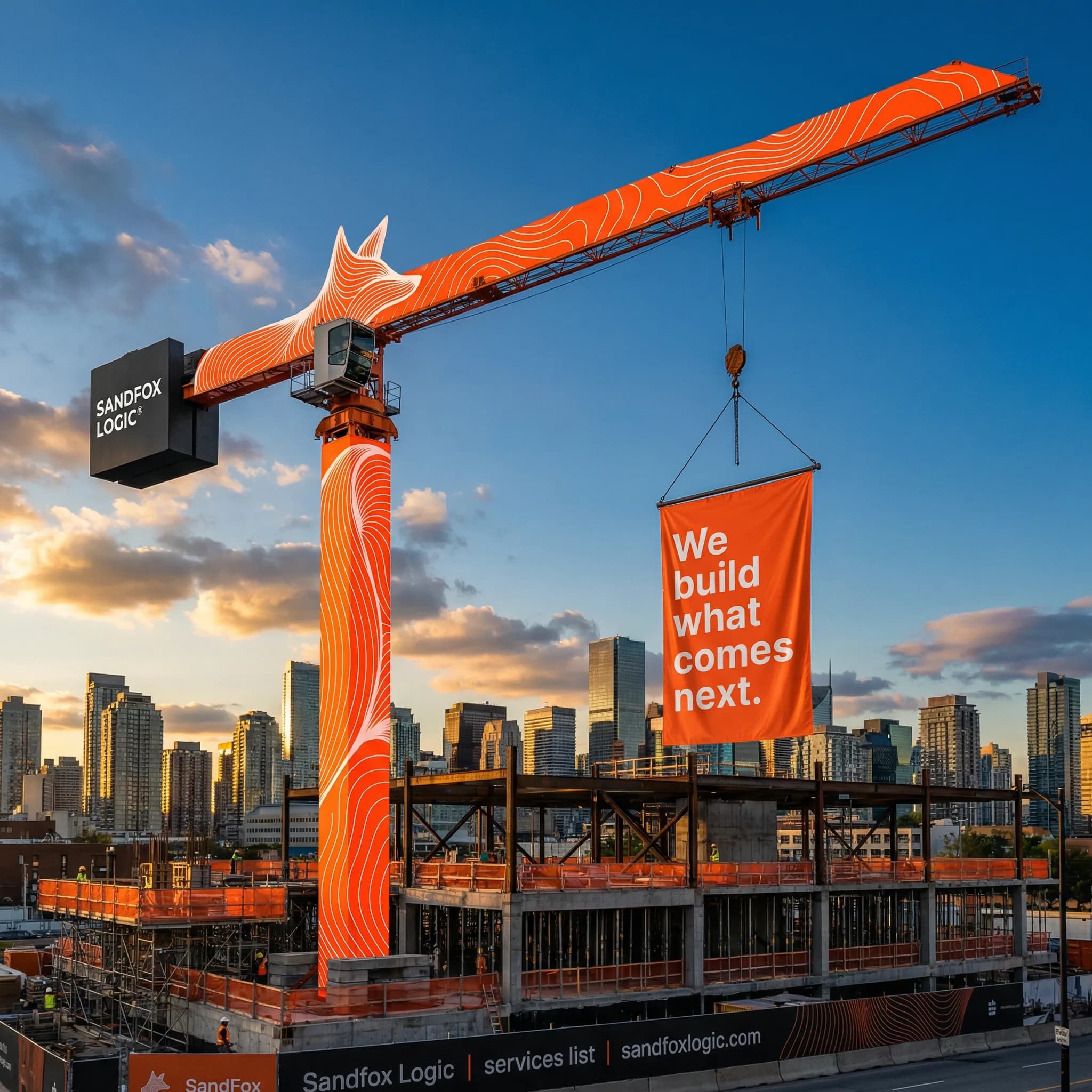 Massive Construction Crane